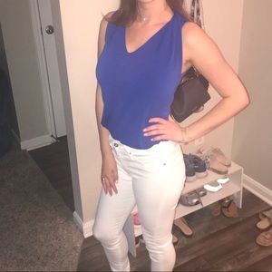 Classic stretch navy tank